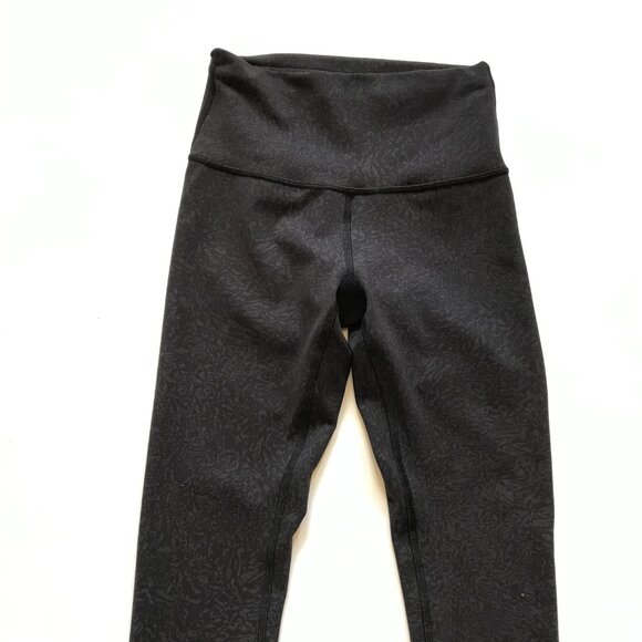 Lululemon InStill High Rise Tight Leggings Womens 4 Black Granite 25" Inseam Run - Picture 2 of 12